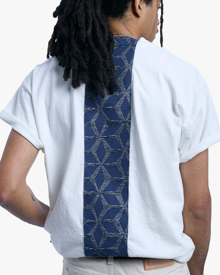 Kiriko Original Tee, 8 oz Cotton, White with Jacquard Asanoha