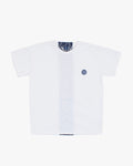 Kiriko Original Tee, 8 oz Cotton, White with Jacquard Asanoha