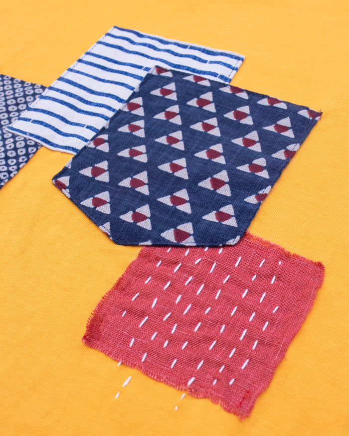 Kiriko Original Tee, 8 oz. US Made, Patched Pocket Tee, Gold