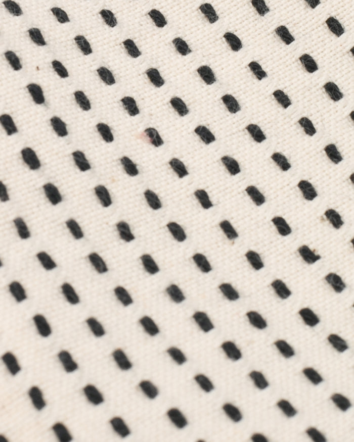 Kiriko Original, Zipper Wallet, Dark Indigo and White, Sashiko