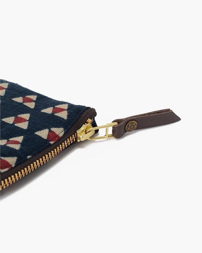 Kiriko Original, Zipper Wallet, Indigo Uroko