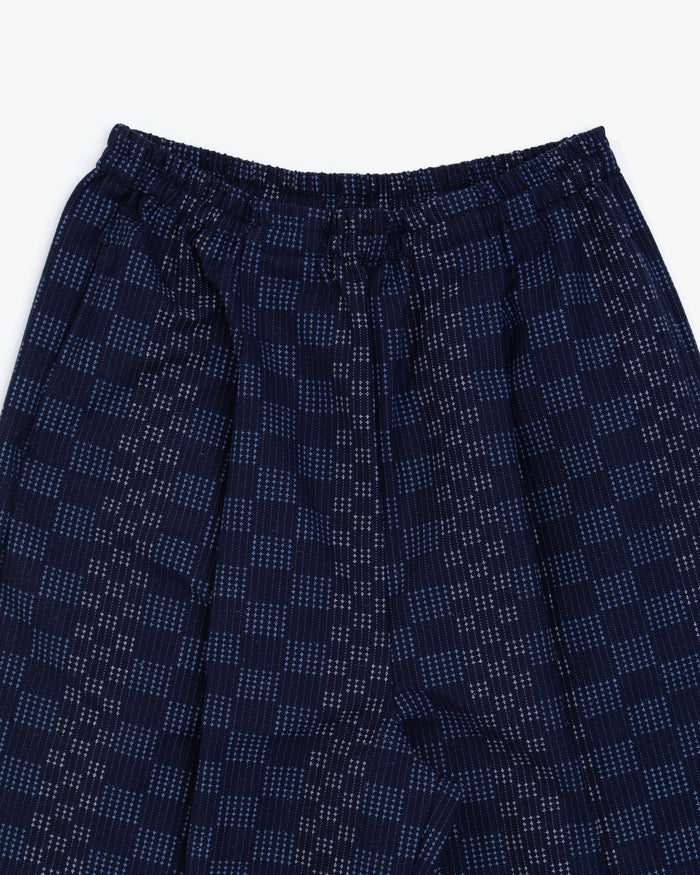 Kiriko x ToK, Lantern Pants, Indigo with Blue and White Jyuji