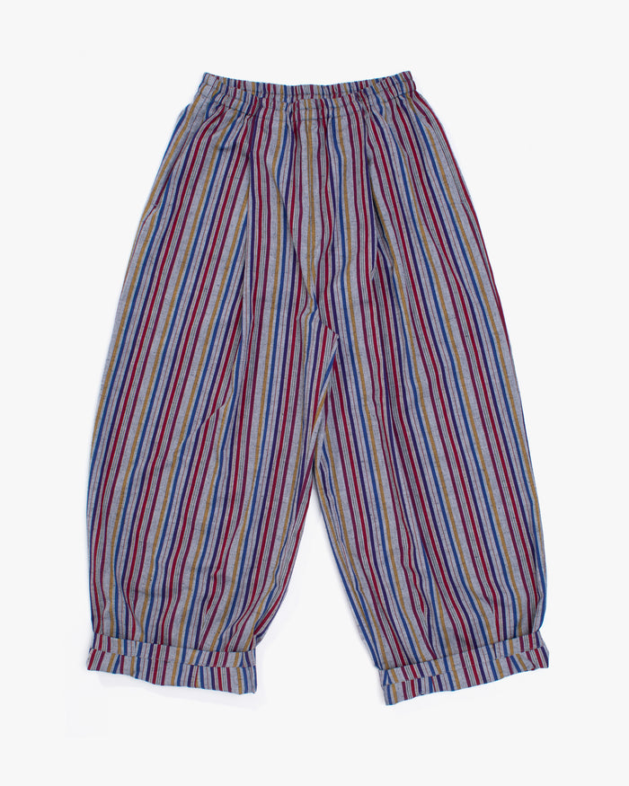 Kiriko x ToK, Lantern Pants, Kurume Weave, Multi Color
