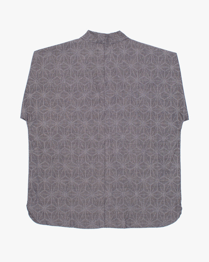 Kiriko x ToK, V-Neck Tunic, Grey Asanoha