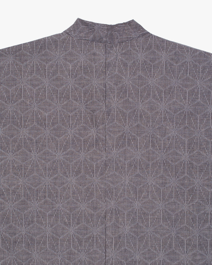 Kiriko x ToK, V-Neck Tunic, Grey Asanoha