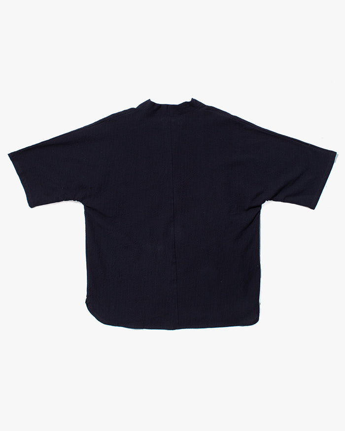 Kiriko x ToK, V-Neck Tunic, Indigo Chijimi