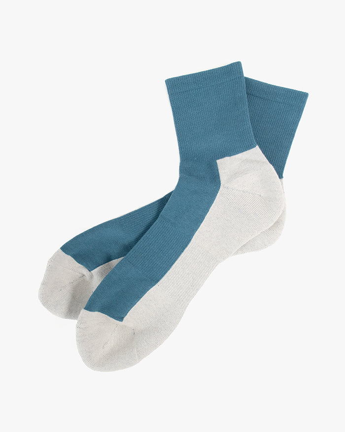 Knitwin, Crew Walking Socks, Cotton Cashmere, Sampo Lake Blue