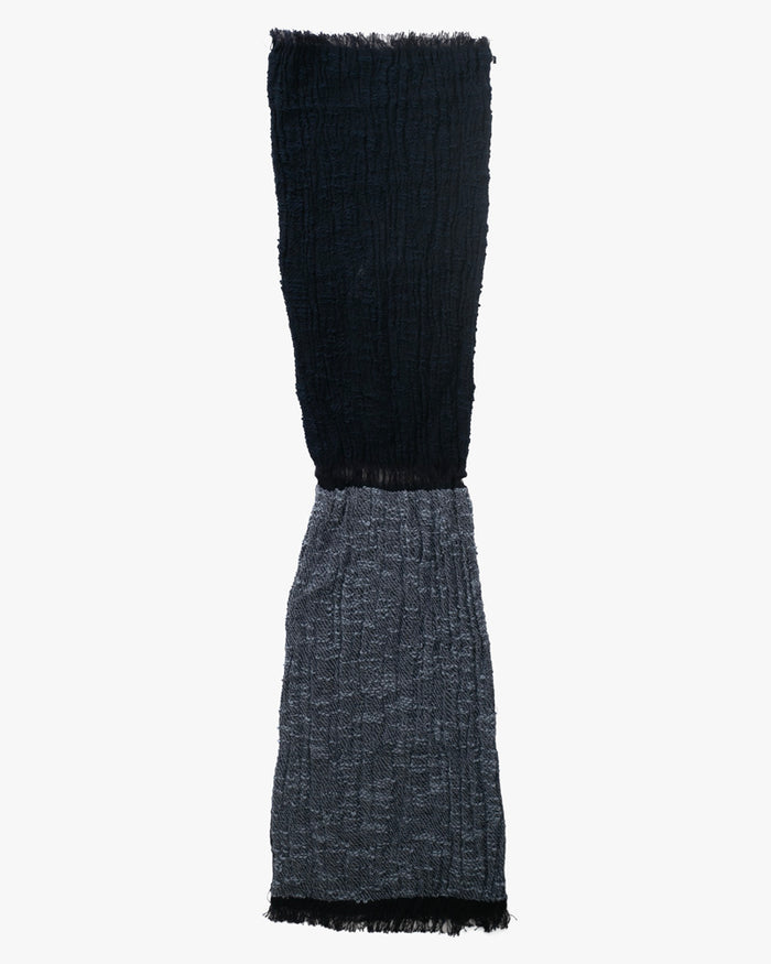 Kobo Oriza Knit Cap, Multi Functional, Cotton, Split Navy and Indigo, 9˝