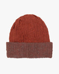 Kobo Oriza Knit Cap, Multi Functional, Cotton, Split Red and Smoke, 9˝