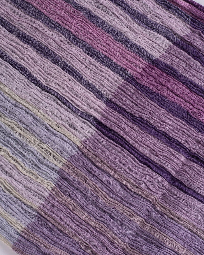Kobo Oriza Linen Cotton Stole, Purple Gradient