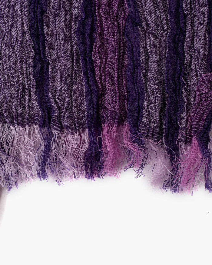 Kobo Oriza Linen Cotton Stole, Purple Gradient