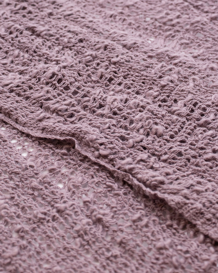 Kobo Oriza Muffler, Slim and Light Mojiri Weave, Purple