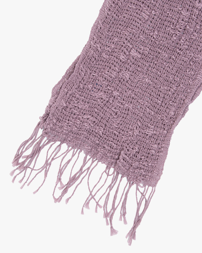 Kobo Oriza Muffler, Slim and Light Mojiri Weave, Purple