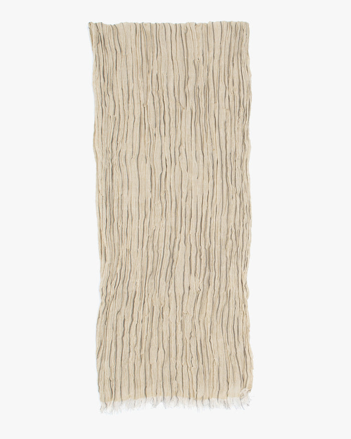 Kobo Oriza Scarf, Linen Cotton Tenugui, Olive