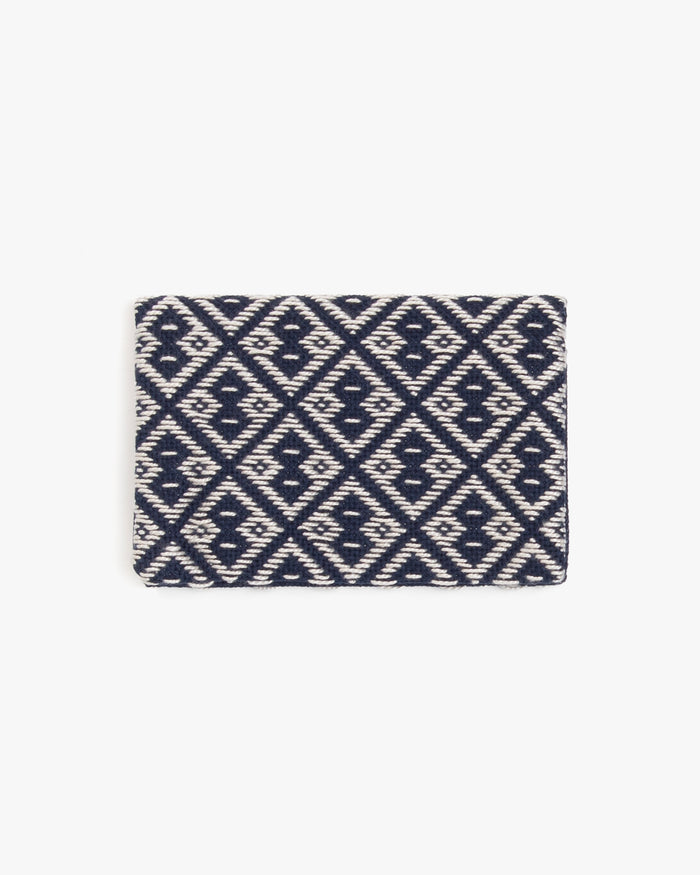 Kogin Sashiko Card Case, Kind Offer, Geometric Pattern