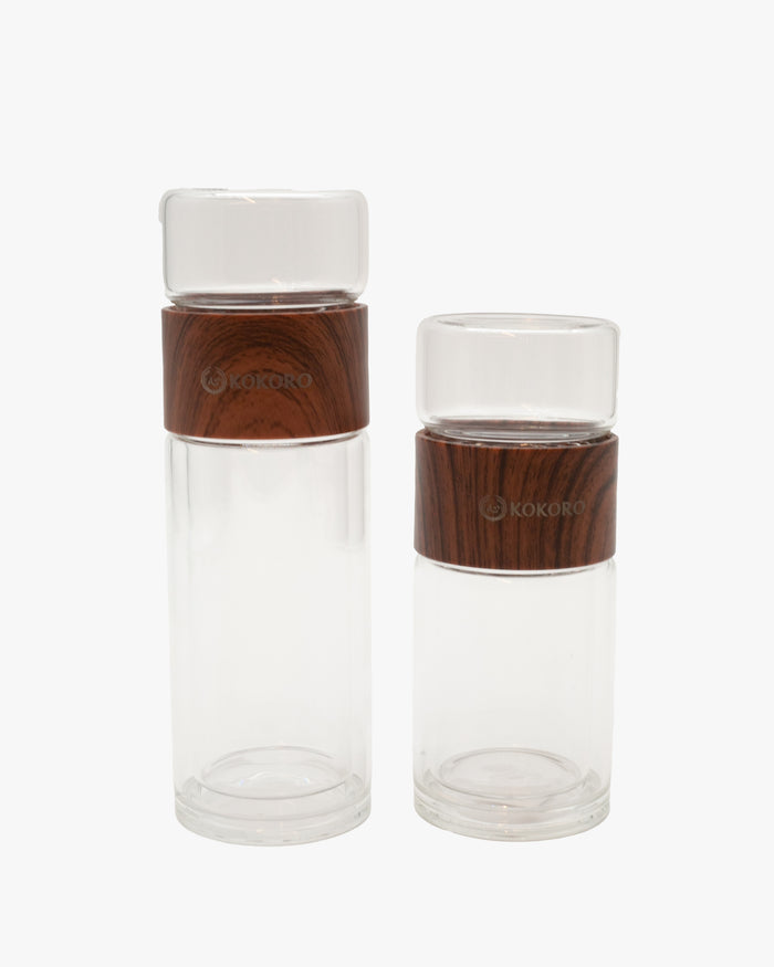Kokoro Original Glass Tea Infuser Bottle