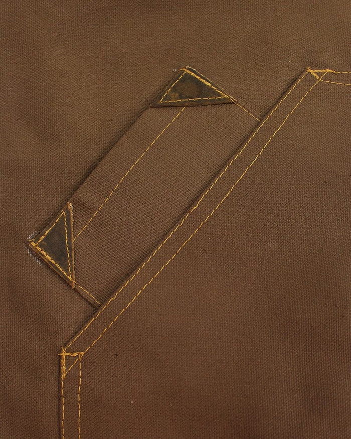 Kokoro Original Work Apron, Full, Canvas, Brown