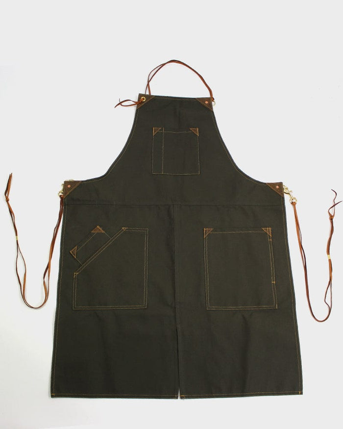 Kokoro Original Work Apron, Full, Canvas, Military Green