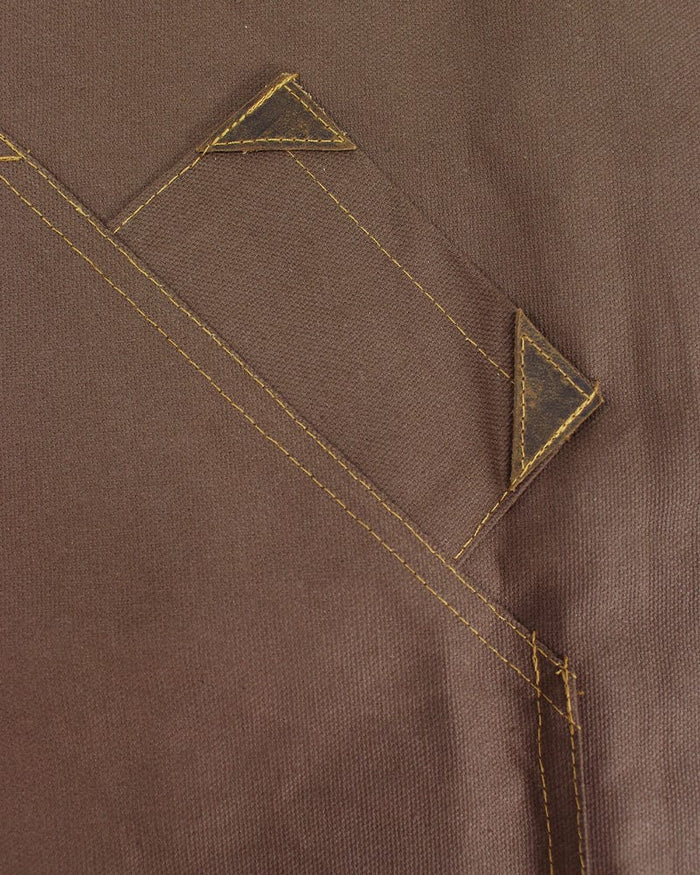 Kokoro Original Work Apron, Waist, Canvas, Brown