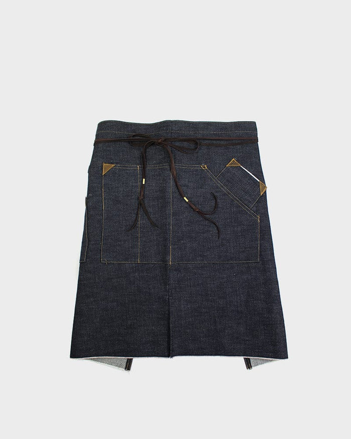 Kokoro Original Work Apron, Waist, Japanese Selvedge Denim, Indigo