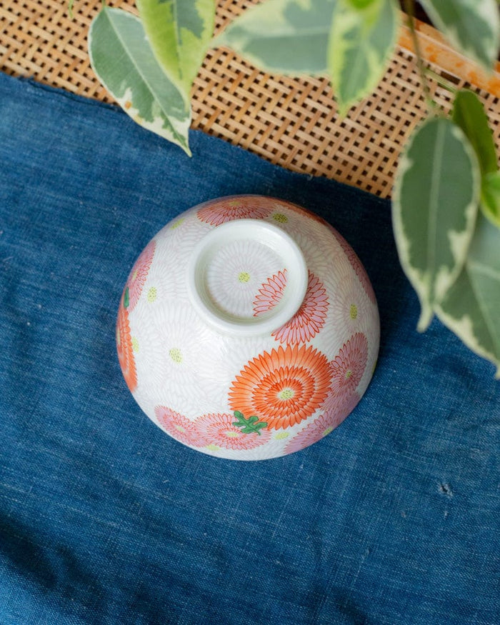 Kouraku Kiln Bowl, Chrysanthemum