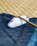 Kouraku Kiln Chopstick Rest, Tsuru