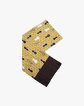Kurochiku, Cotton Scarf, Brown and Green Gourd