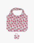 Kurochiku, Shopping Bag, Beige with Red Flowers
