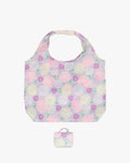 Kurochiku, Shopping Bag, Grey with Colorful Flowers
