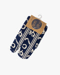 Kurochiku, Tabi Socks, Crew, Navy and White, Kamawanu - M/L