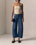 Le Jean - Selena Crop Mid-Rise Jeans in Indigo Bloom