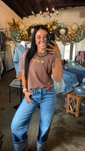 Lil Horses Tee Brown