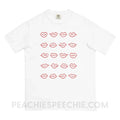 Lips Comfort Colors Tee - White / S - T-Shirts & Tops peachiespeechie.com