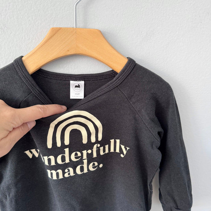 Little & lively / Black - Wonderfully made long sleeve / 1-2T