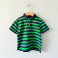 LL Bean / Green navy polo shirt / 4Y