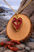 Lobster Notch Heart Necklace