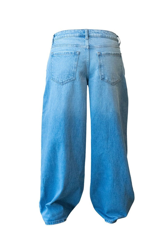 Low-Rise Wide-Leg Jeans