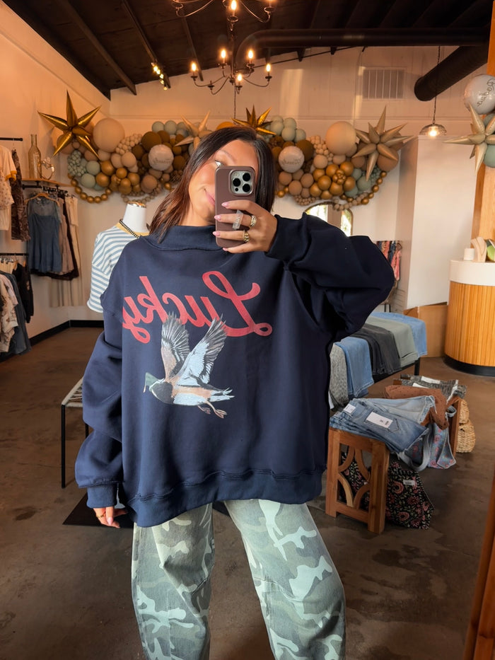Lucky Duck Mock Neck