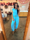 Luxe Lounge Set - Sky Blue