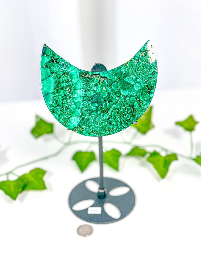 Malachite Moon on Stand (88M)