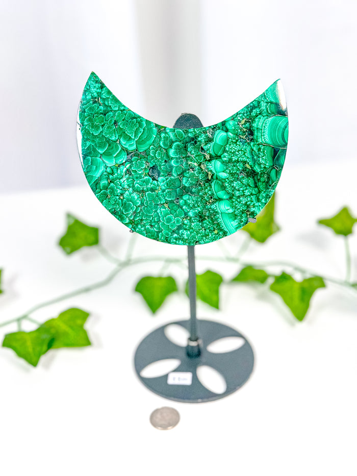 Malachite Moon on Stand (88M)