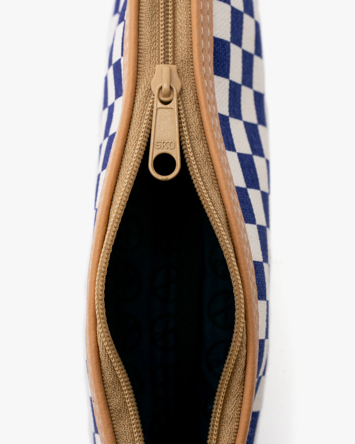 Maple & Moon Bag, Pencil Pouch, Blue Ichimatsu
