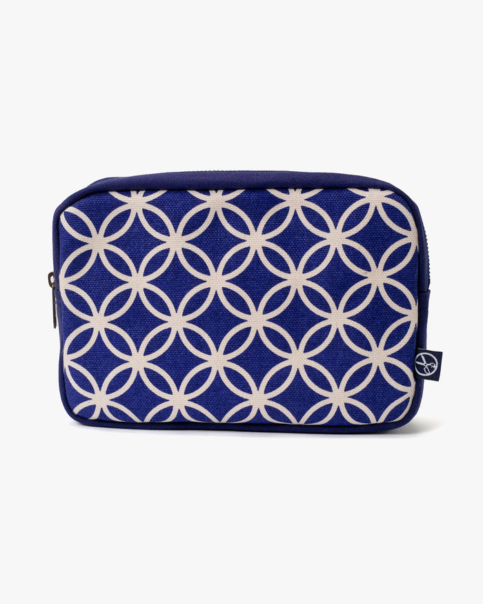 Maple & Moon Bag, Pouch, Blue Shippou