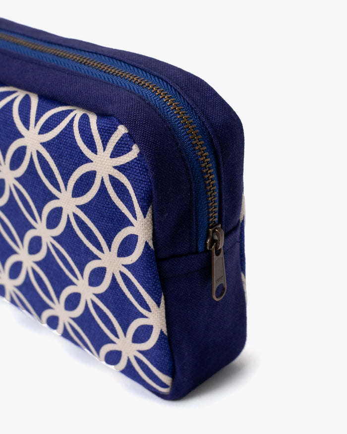 Maple & Moon Bag, Pouch, Blue Shippou