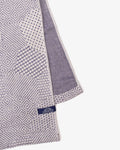 Maple & Moon Kitchen Towel, White with Blue Sashiko Stitching
