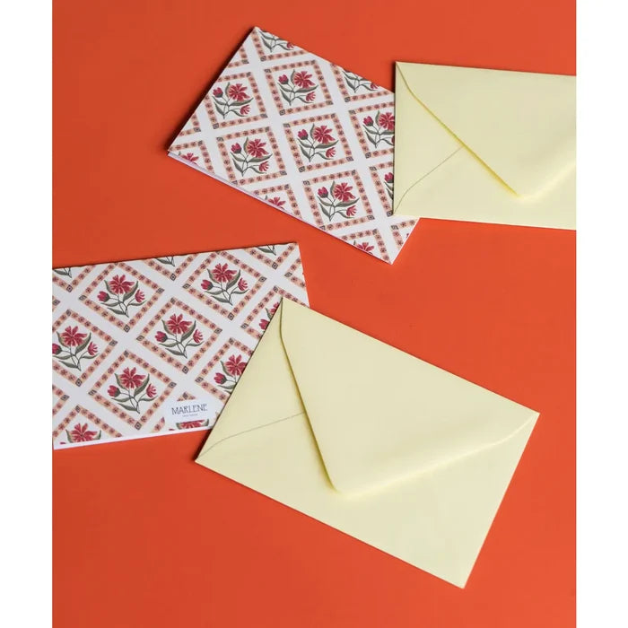 Marlene Print House - Cosmos Floral Fold Card