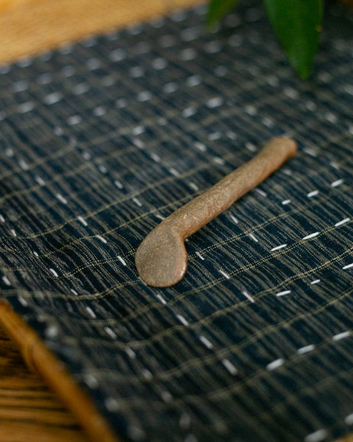 Mashiko-Yaki Spoon, Small, Brown