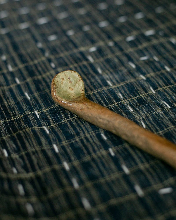 Mashiko-Yaki Spoon, Small, Brown
