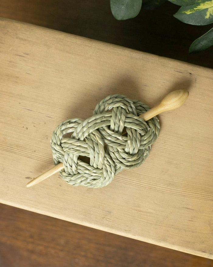 Matsuba Tatami, Hair Barrette, Natural