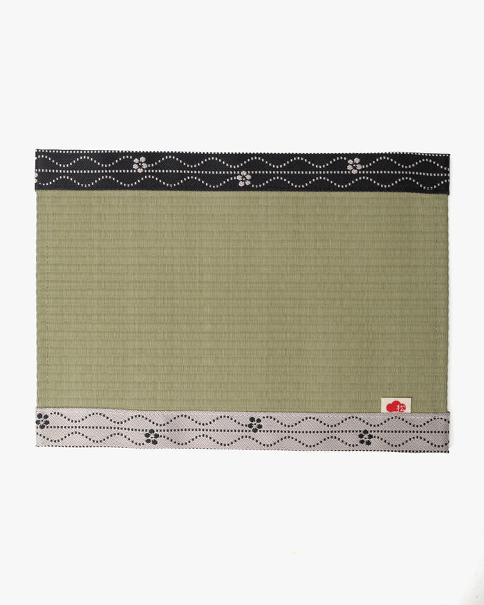 Matsuba Tatami, Table Mat, Black and White